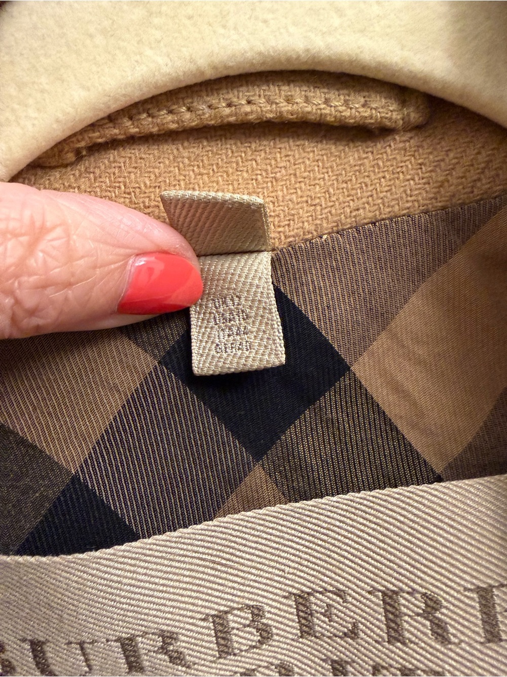 Burberry Brit Women’s Classic Camel Wool Cashmere Blend Peacoat Size 10 - Picture 9 of 17